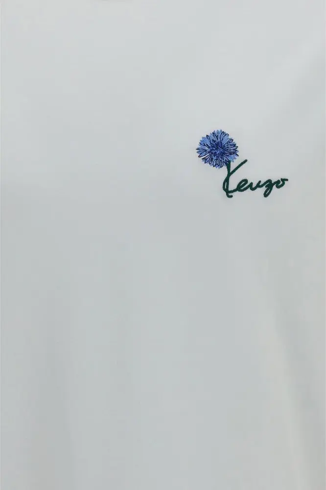 T-shirt Kenzo Oq paxta T-shirt