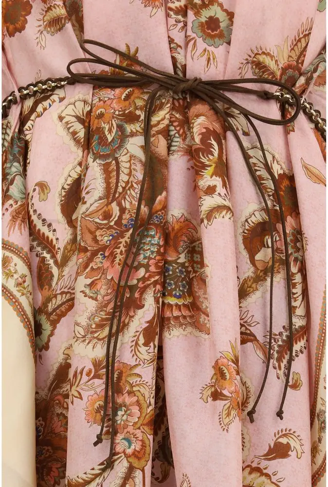 Multicolor Silk Casual Dress Zimmermann
