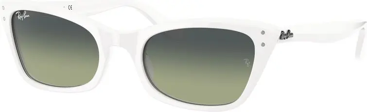 Ray-Ban oq rangli osetirli quyoshdan saqlaydigan ko'zoynak
