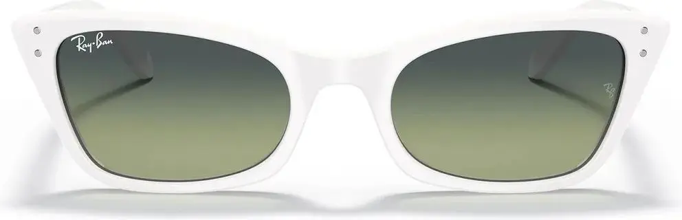 Ray-Ban oq rangli osetirli quyoshdan saqlaydigan ko'zoynak