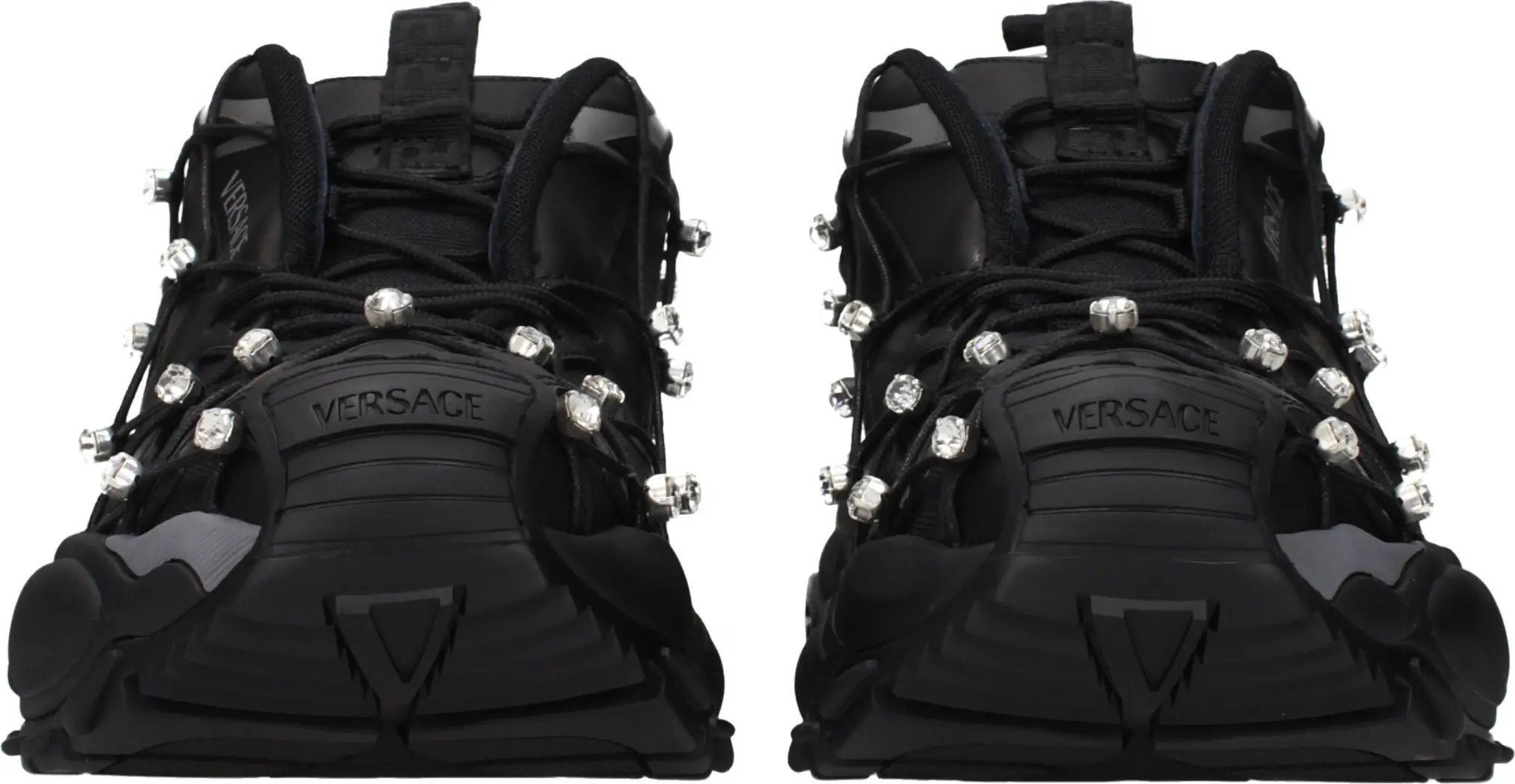 Versace Black Fabric Chunky кроссовкалари