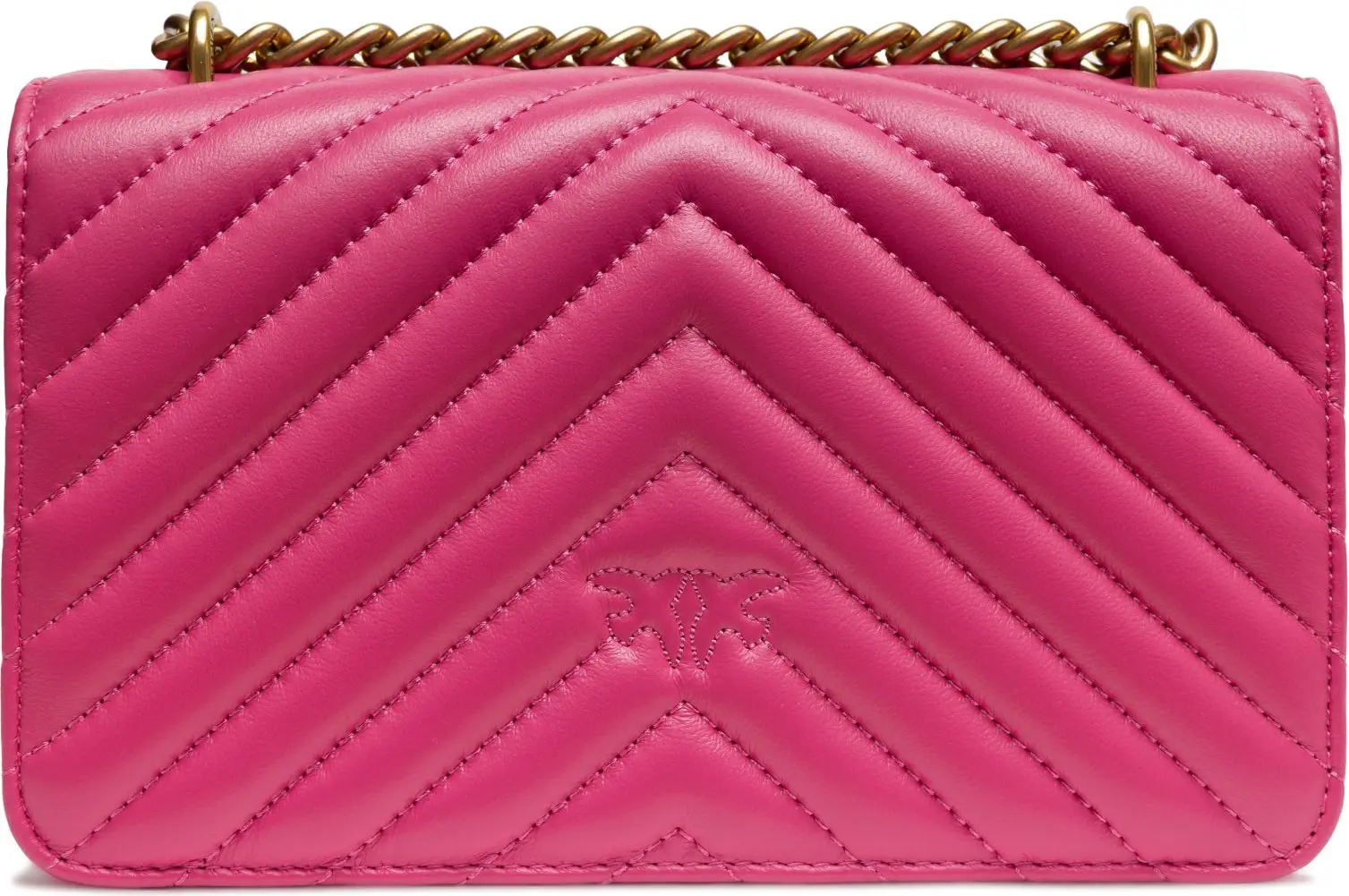 Мини-сумка Pinko Pink Leather Love One