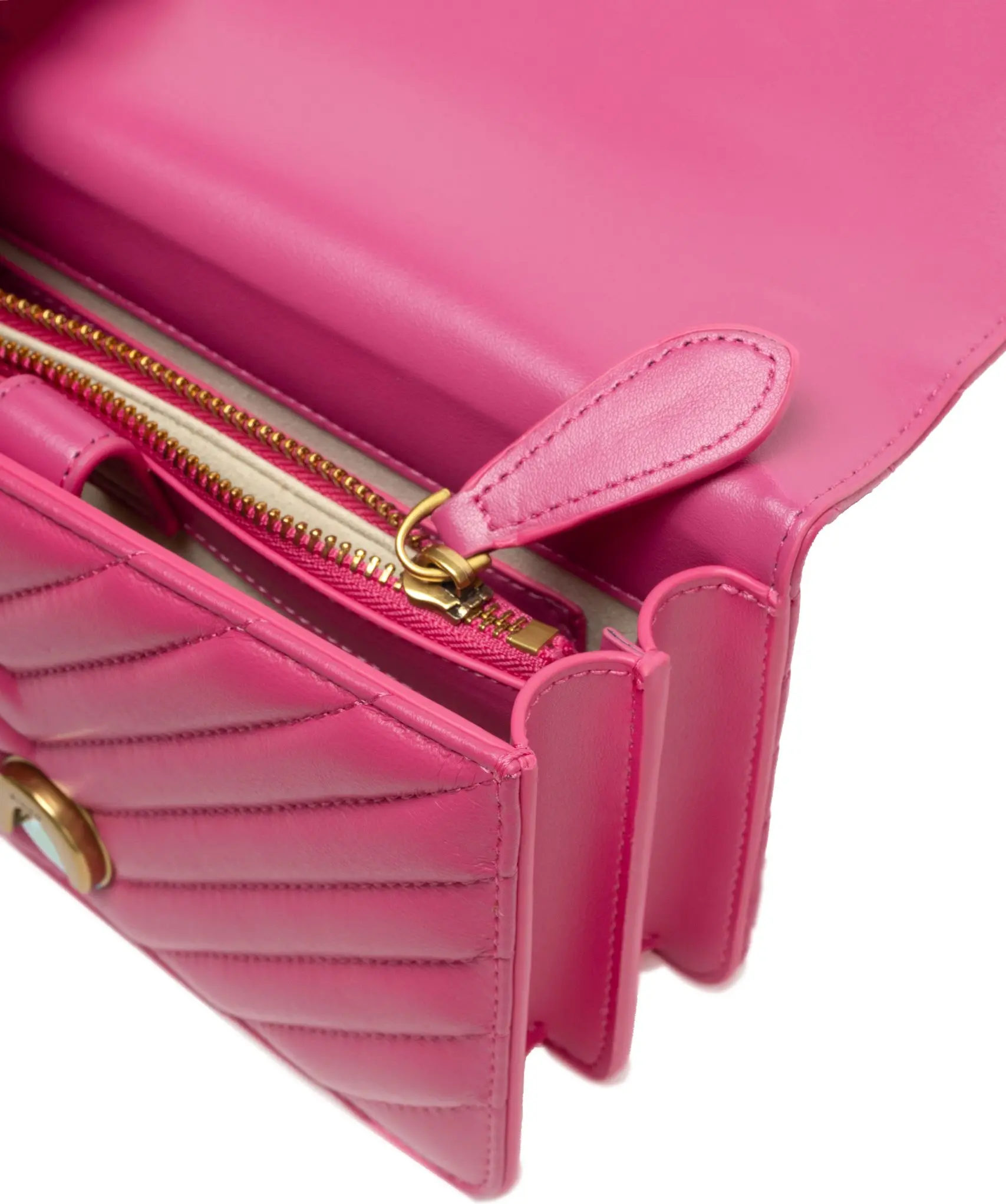 Мини-сумка Pinko Pink Leather Love One