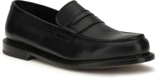 Лоферы Premiata Black Calf Leather Bos Taurus Slip-On Loafers