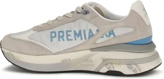 Sneakers Premiata Gray Calf Leather Bos Taurus Sneakers