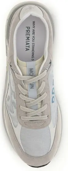 Sneakers Premiata Gray Calf Leather Bos Taurus Sneakers