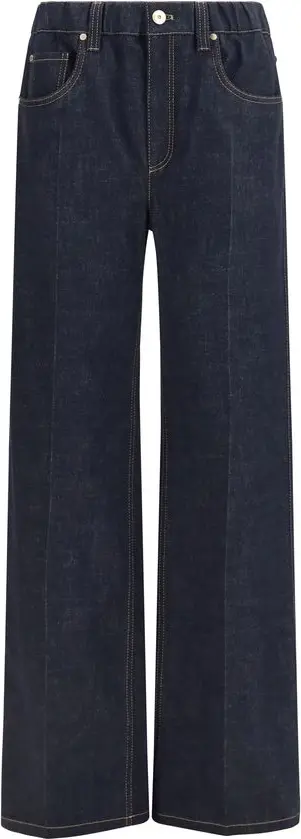 Джинсы Brunello Cucinelli синие хлопковые