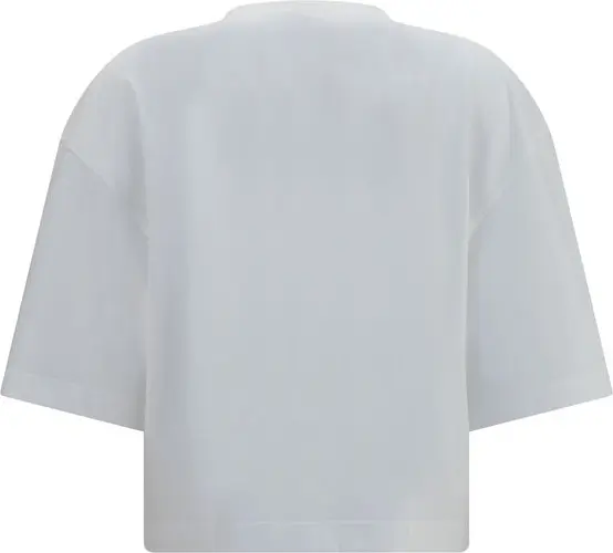 T-Shirt Brunello Cucinelli Белая хлопковая футболка