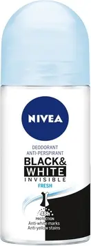 Дезодорант-ролик Nivea Invisible Black & White Fresh