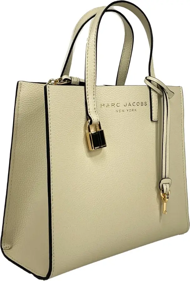 The Marc Jacobs Ayollar uchun Mini Pebbled Tote sumkasi - Marshmallow