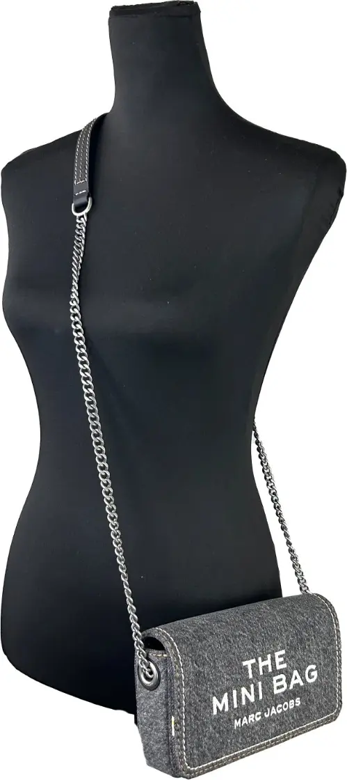 Мини-сумка The Marc Jacobs The Denim Chain Mini Bag - Black Wash