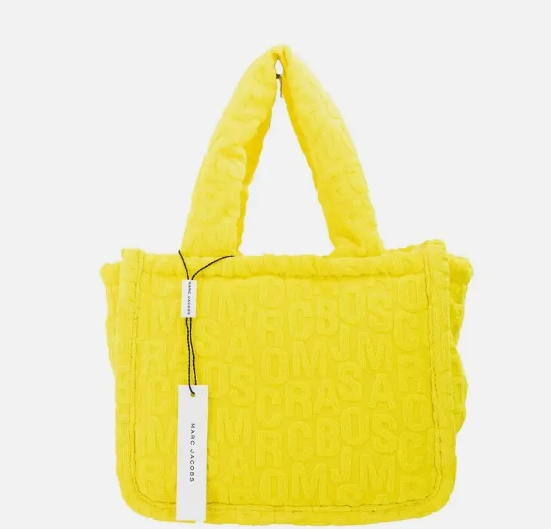 Elka Xaltasi The Marc Jacobs The Monogram Terry Tote Kichik Oltin Kiwi