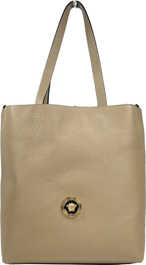Tote Bag Versace Medusa Large Leather Tote Bag With Pouch