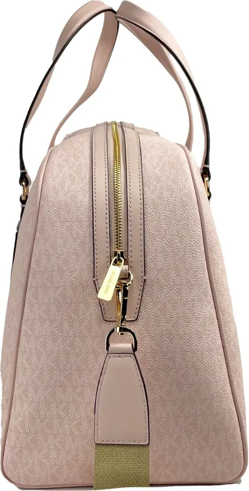 Luggage Bag Michael Kors Travel Extra Large Powder Blush PVC Top Zip Weekender