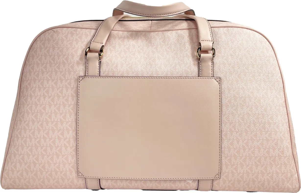 Luggage Bag Michael Kors Travel Extra Large Powder Blush PVC Top Zip Weekender
