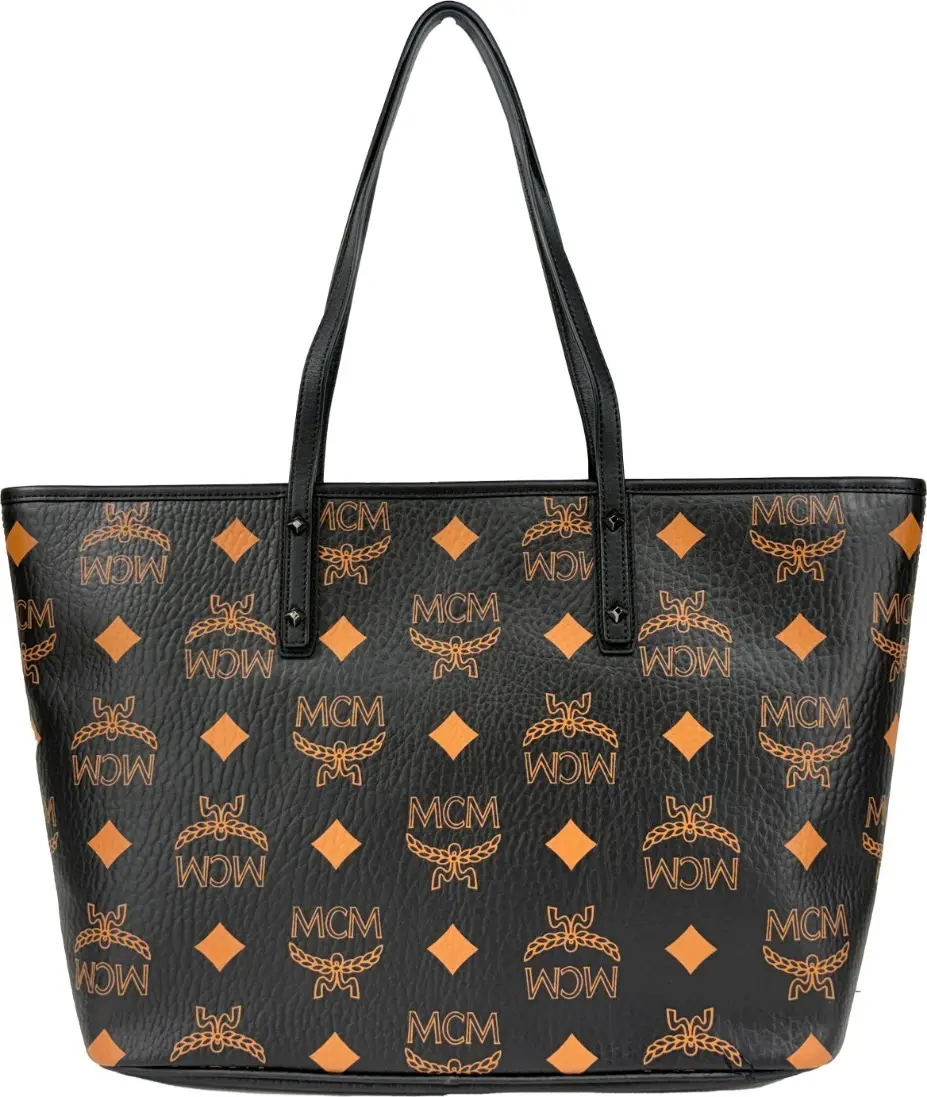 MCM Aren Black Charm Zapisli Sumka