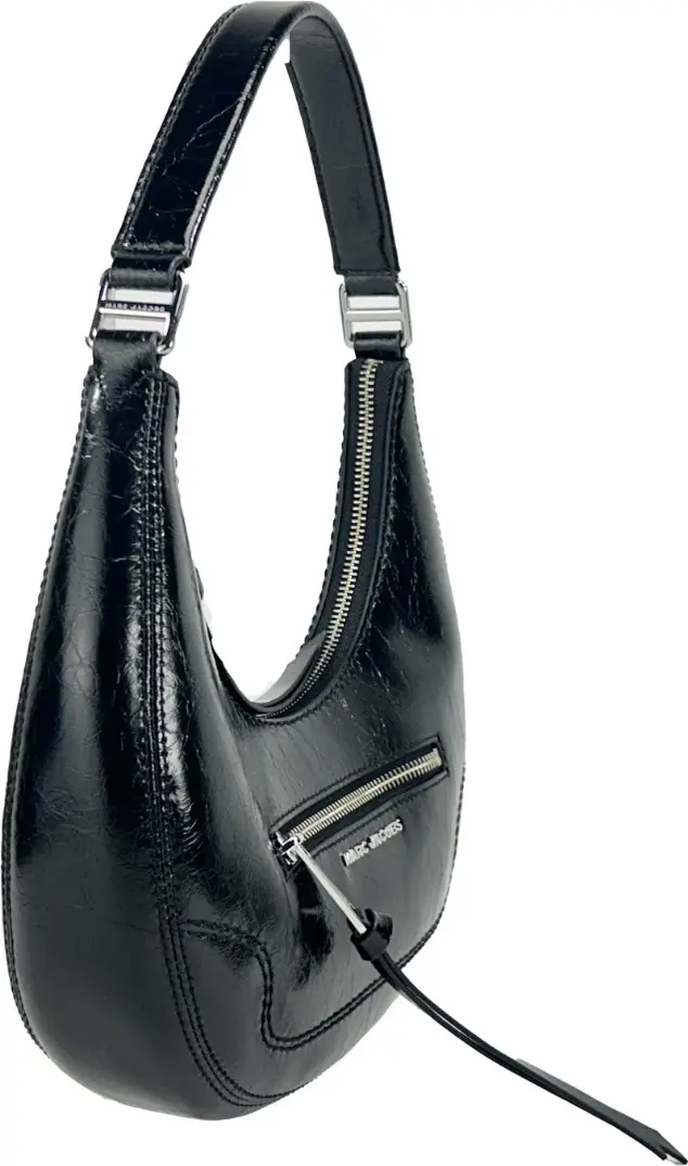Handbag The Marc Jacobs Cruiser Small Crescent Crinkle Leather Bag