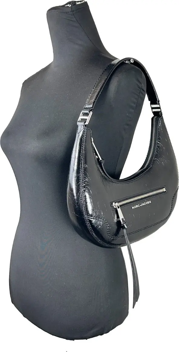 Handbag The Marc Jacobs Cruiser Small Crescent Crinkle Leather Bag
