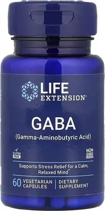 Vegetable Capsules Life Extension Gaba