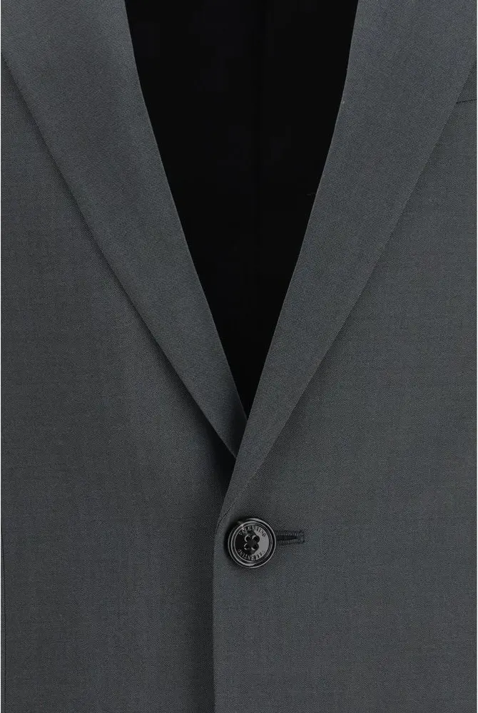 Valentino Gray Wool Oves Aries Jaket