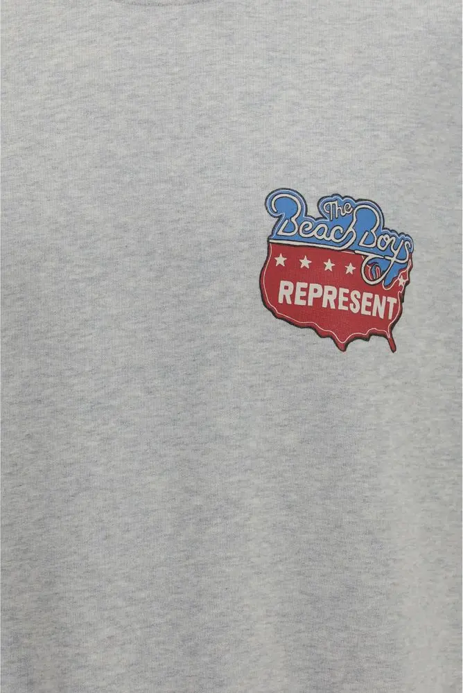 Kulrang kapalak paxta sweatshirt