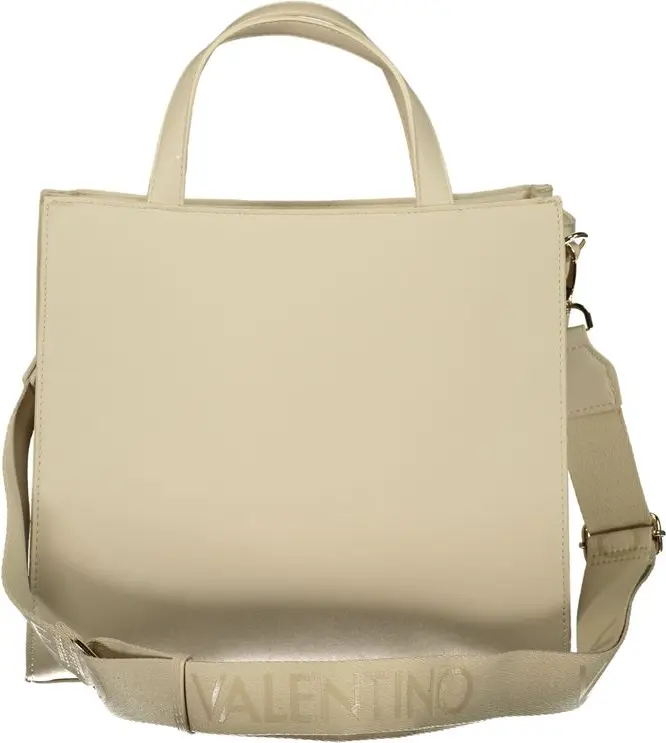 Handbag Valentino Beige Polyethylene