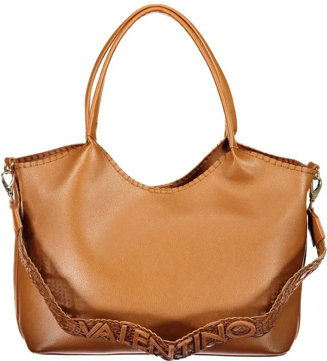 Brown Polyethylene Handbag Valentino