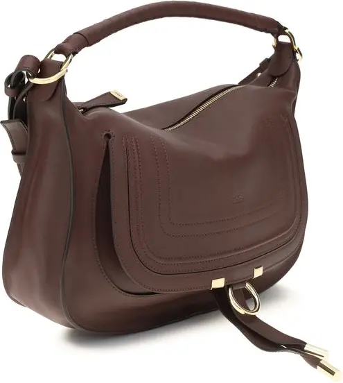 Shoulder Bag Chloe Bordeaux Calf Leather Bos Taurus