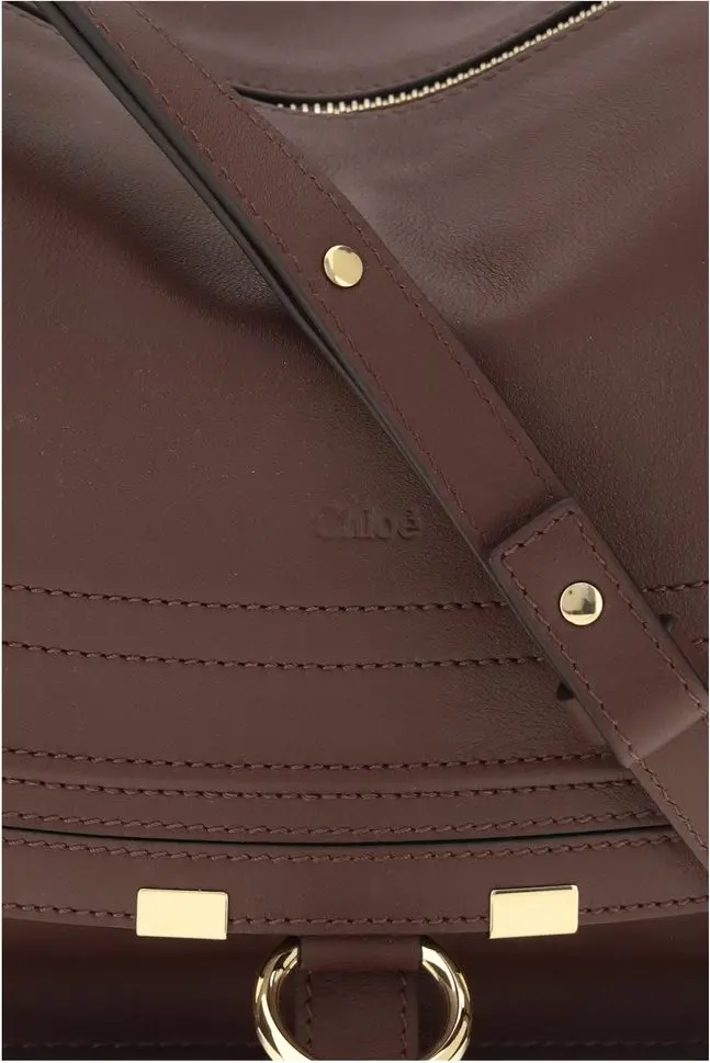 Shoulder Bag Chloe Bordeaux Calf Leather Bos Taurus