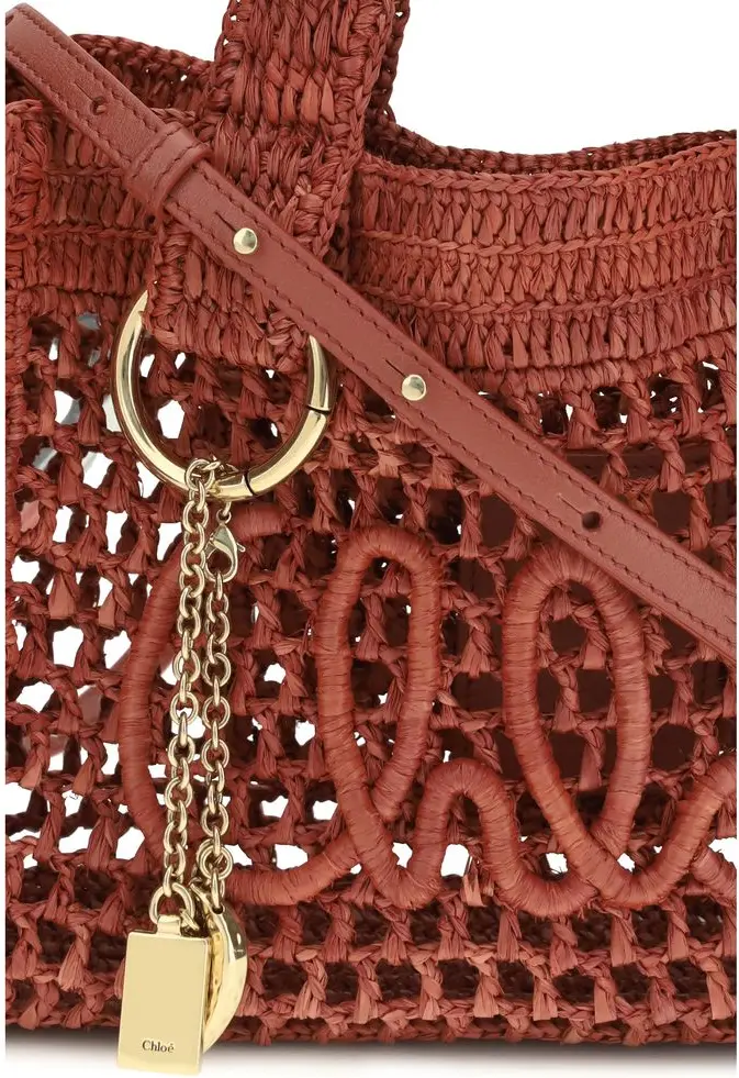 Сумка Multicolor Raffia Shoulder Bag