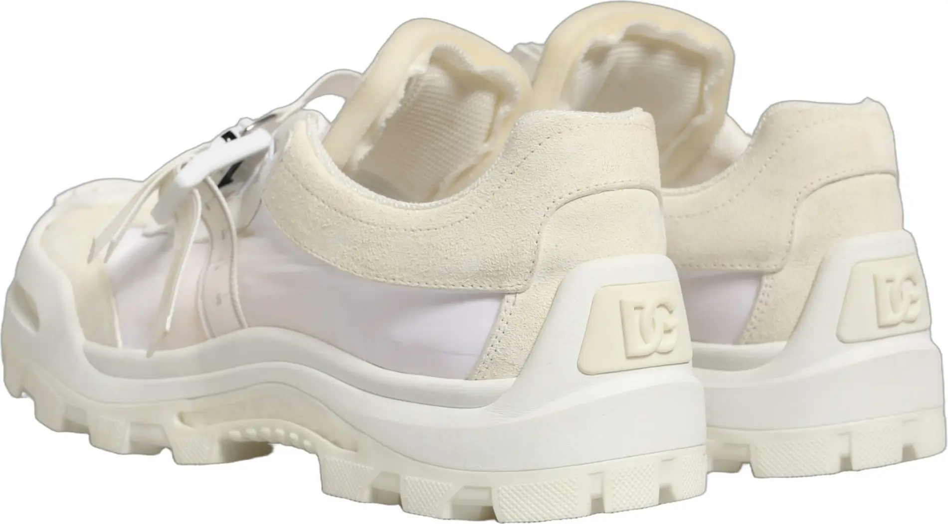 Кроссовки Dolce & Gabbana White Airmaster с низкой посадкой