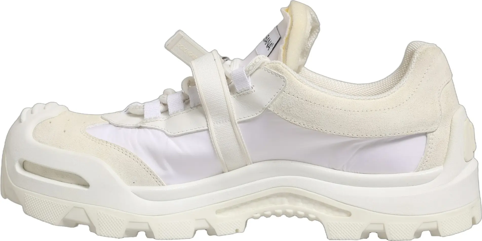 Кроссовки Dolce & Gabbana White Airmaster с низкой посадкой