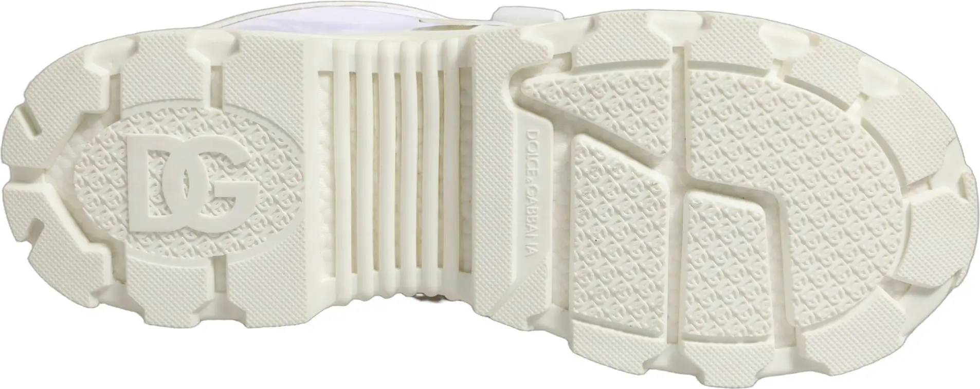 Кроссовки Dolce & Gabbana White Airmaster с низкой посадкой