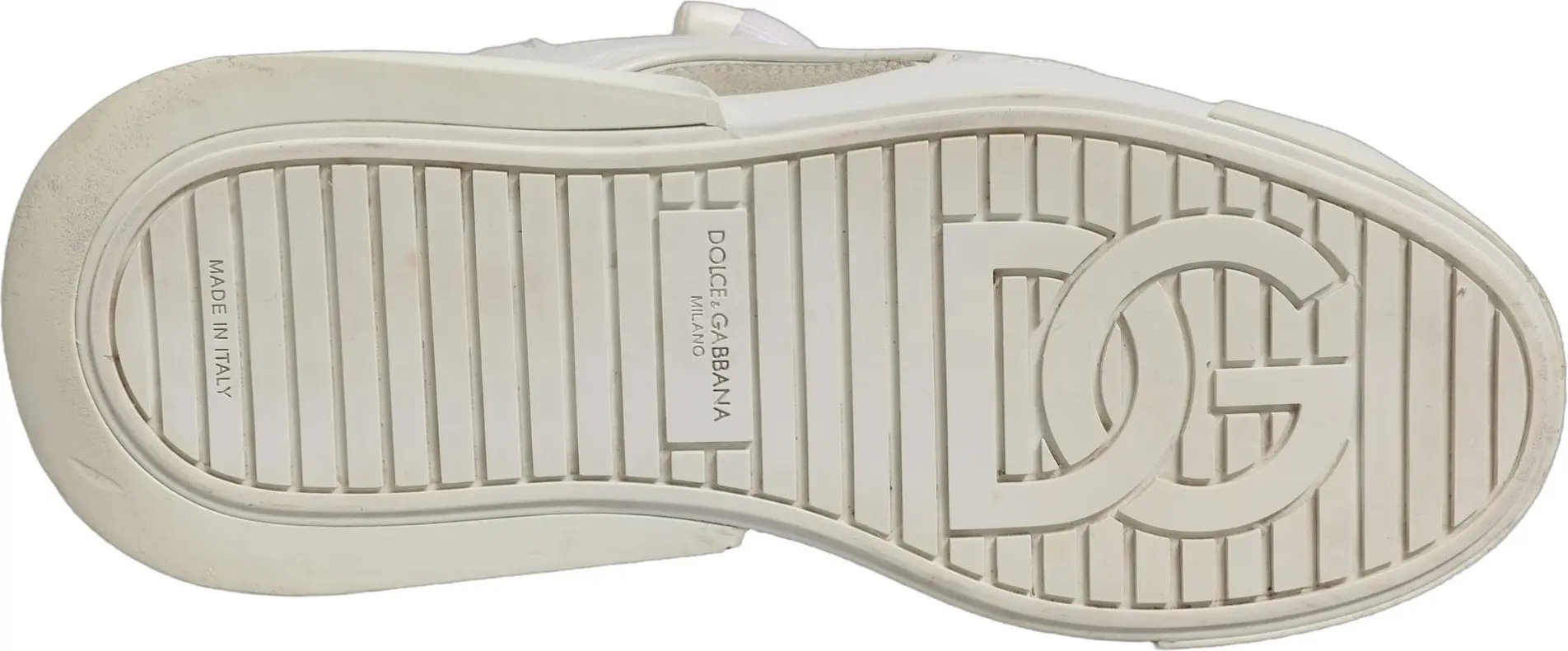 Кроссовки Dolce & Gabbana Portofino Space белые кожаные