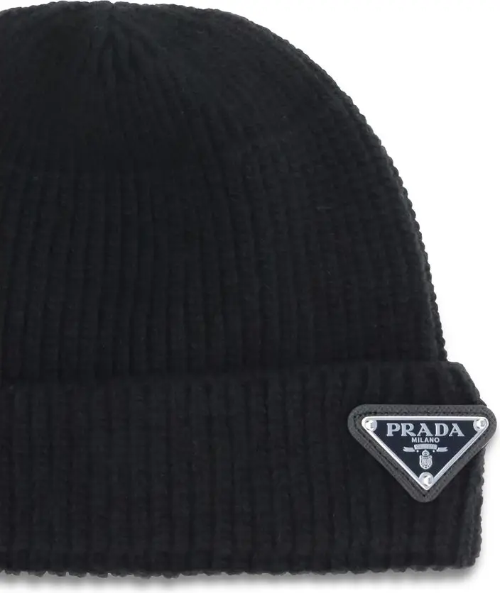 Шапка Prada Черная Шерсть Oves Aries Бини