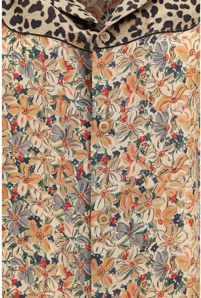 Shirt Valentino Multicolor Silk Pattern