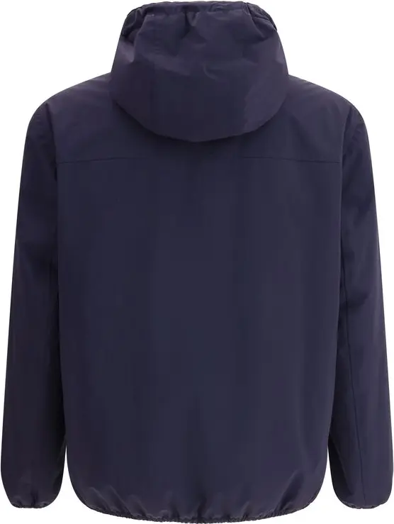 Blue Polyamide Shell Jacket Brunello Cucinelli