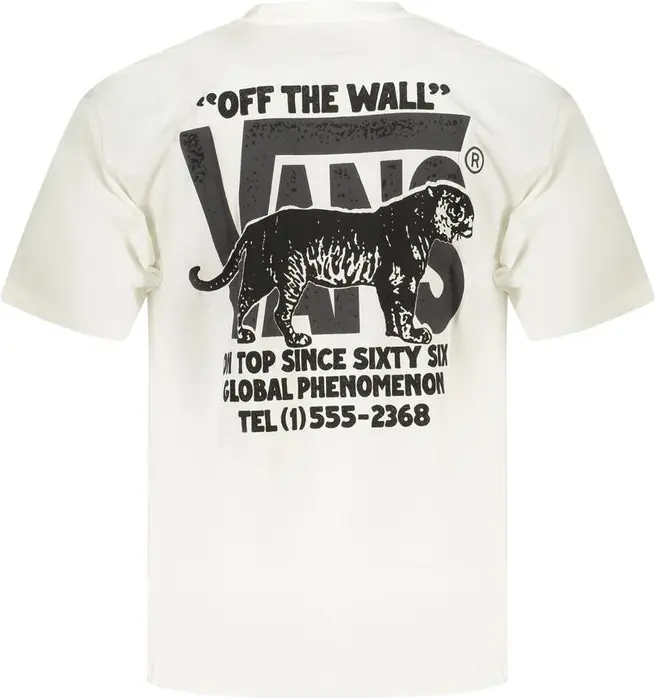 Vans oq paxta erkaklar futbolkasi