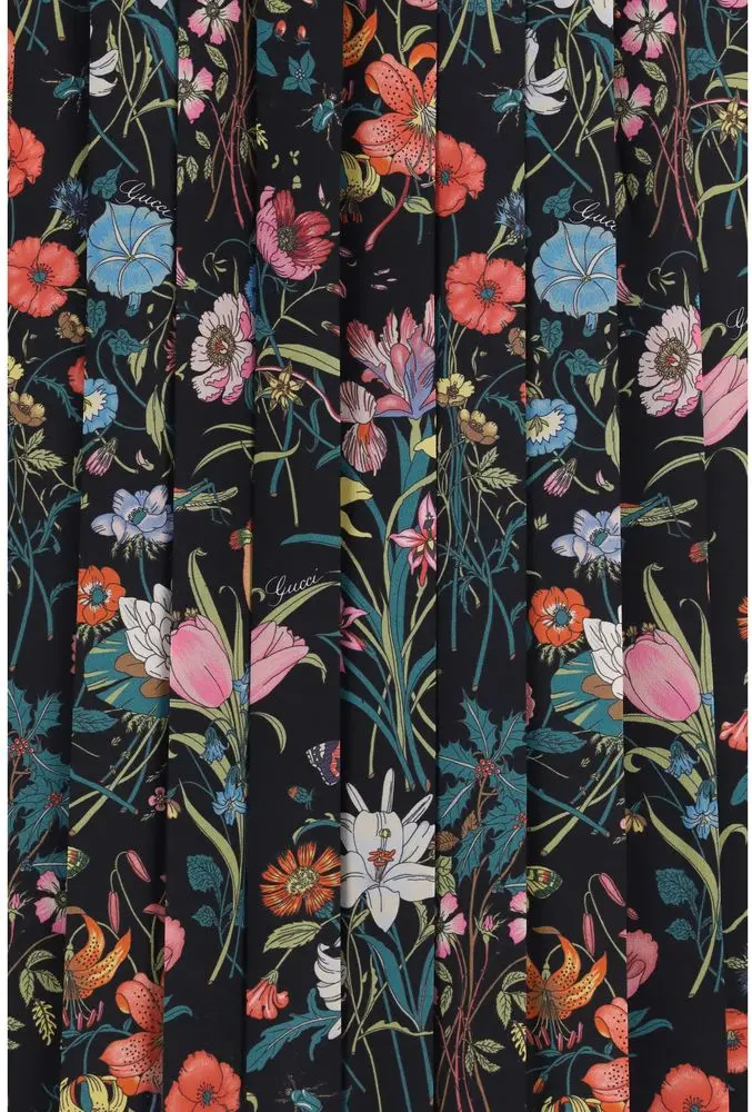 Midi Skirt Gucci Multicolor Silk