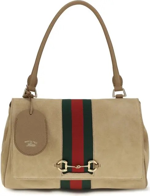 Handbag Gucci Beige Calf Leather Bos Taurus