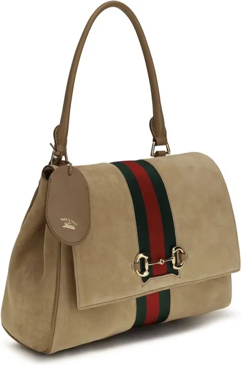 Gucci Beige Calf Leather Bos Taurus sumkasi