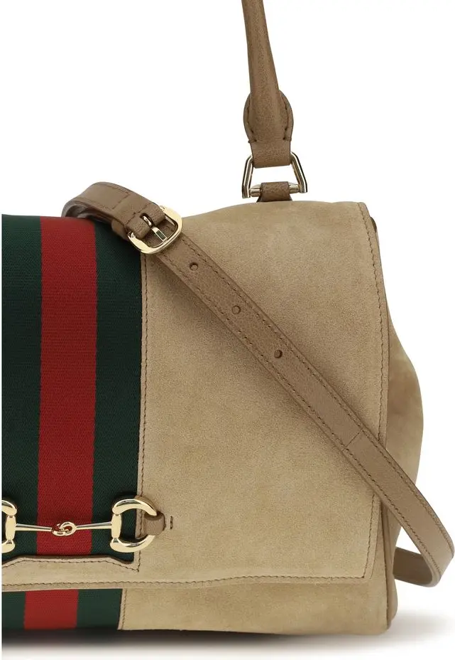 Gucci Beige Calf Leather Bos Taurus sumkasi