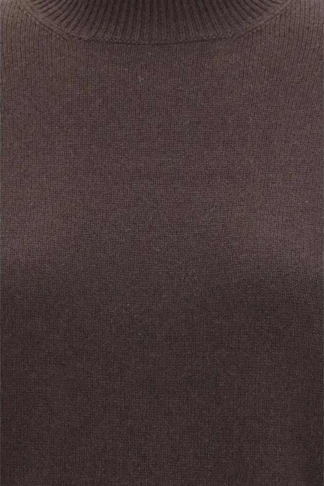 Brunello Cucinelli'dan Jentelmenlar uchun jigarrang Cashmere Sviter