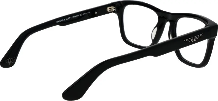 The Police Black Cellulose Acetate Glasses (Frames)