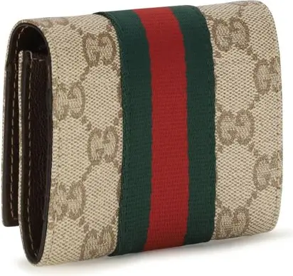 Card Holder Gucci Beige Fabric