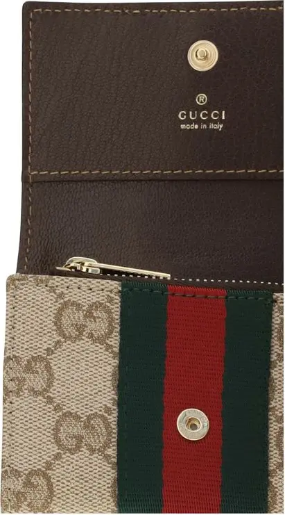 Card Holder Gucci Beige Fabric