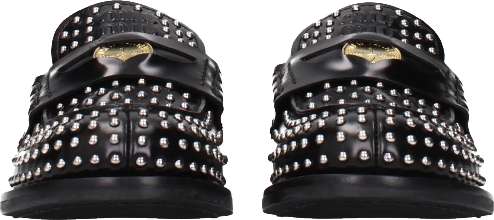 Лоферы Miu Miu Черная кожа