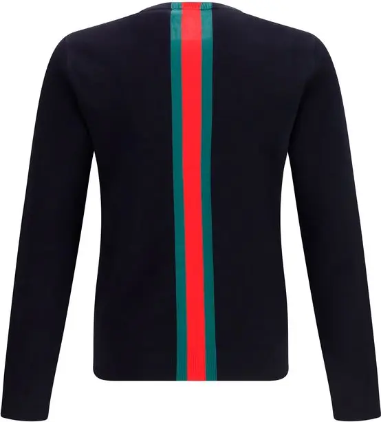 Sweater Gucci Blue Cotton Sweatshirt