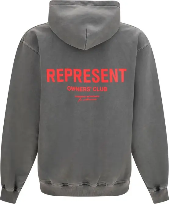 Серый хлопковый свитшот Represent