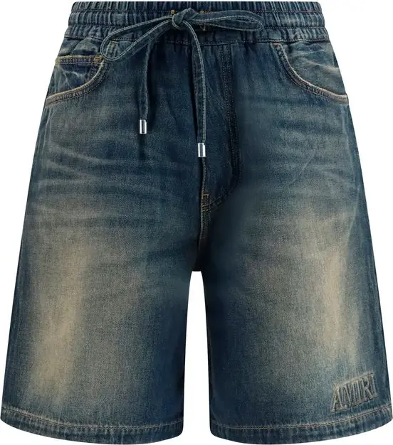 Shorts Amiri Blue Cotton Bermuda Shorts